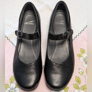 Dansko Black Mary Jane Flats
